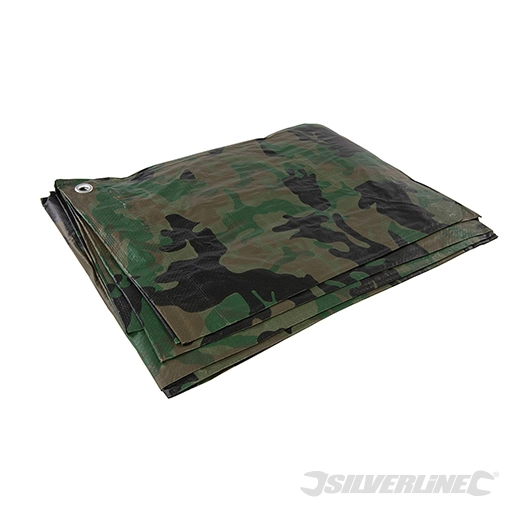 Silverline - Bâche de camouflage - 2,4 x 3 m (nominales) / 2,3 x 2,85 m (finales)