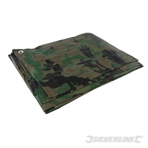 Silverline - Bâche de camouflage - 2,4 x 3 m (nominales) / 2,3 x 2,85 m (finales)