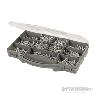 Fixman - Coffret de rivets assortis - 650 pcs
