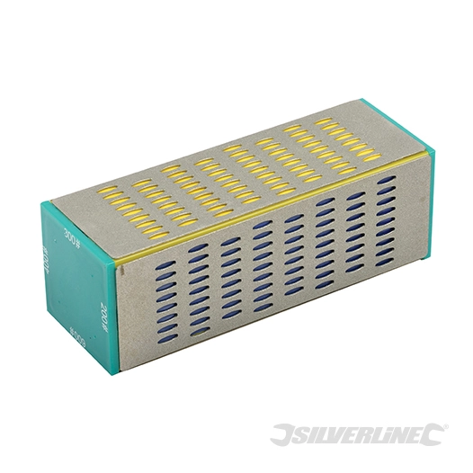 Silverline - Bloc d'affûtage en diamant - 160 x 55 mm