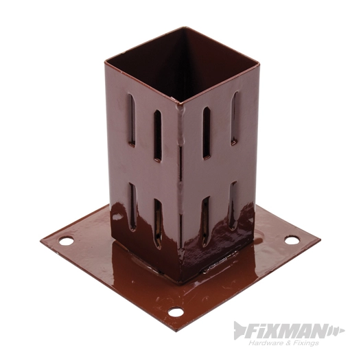 Fixman - Support pour poteau facile à installer - 75 x 75 mm