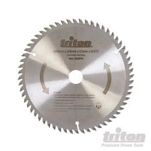 Triton - Lame pour scie plongeante 60 dents - TTS60T Lame 60 dents
