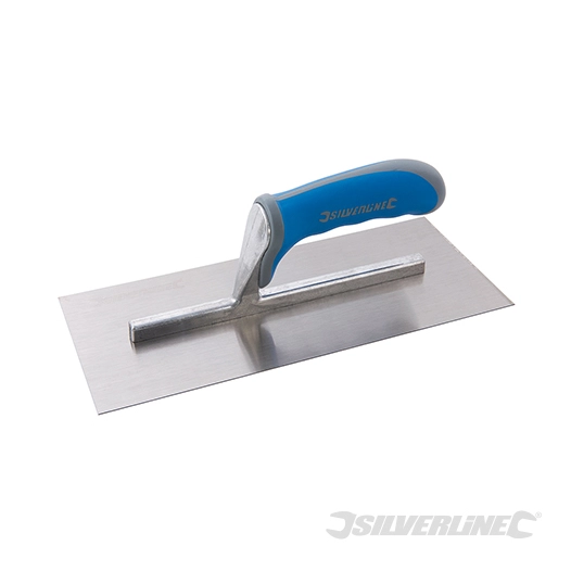 Silverline - Truelle de plâtrier à poignée caoutchoutée - 280 x 120 mm