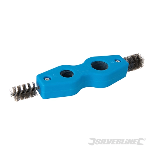Silverline - Brosse à ébavurer et nettoyer les tuyaux - 15 et 22 mm