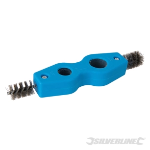 Silverline - Brosse à ébavurer et nettoyer les tuyaux - 15 et 22 mm