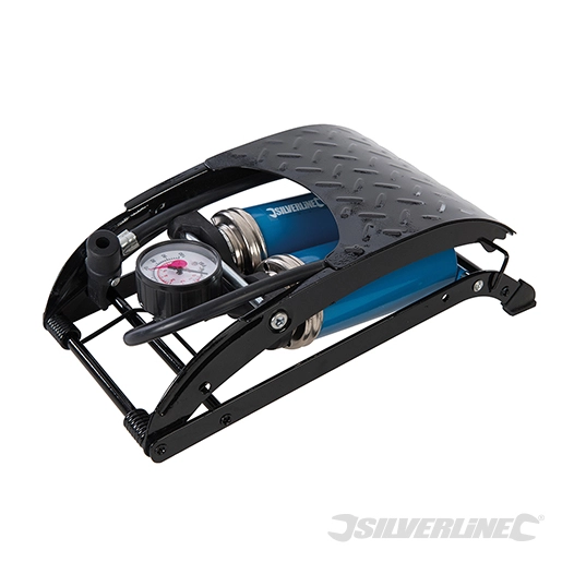 Silverline - Pompe à pied double pour usage intensif - 470 cm³