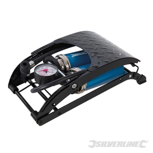 Silverline - Pompe à pied double pour usage intensif - 470 cm³