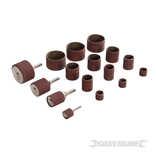 Silverline - Tambours de sablage, 20 pcs - ø 13, 19, 25, 38 mm