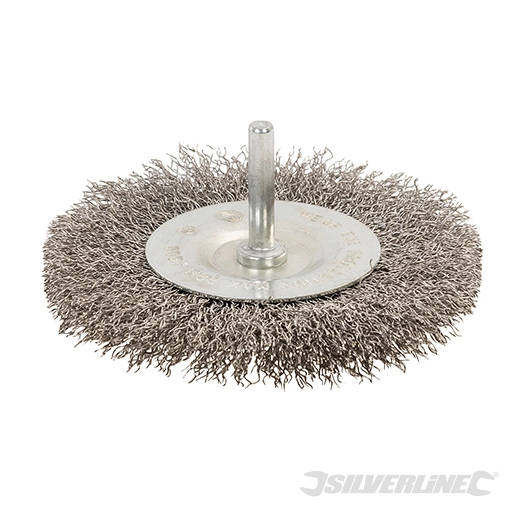 Silverline - Roue à fils d'acier inox - 100 mm