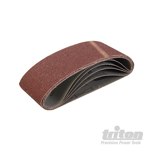 Triton - Bandes abrasives 100 x 610 mm, 5 pcs - Grain 40