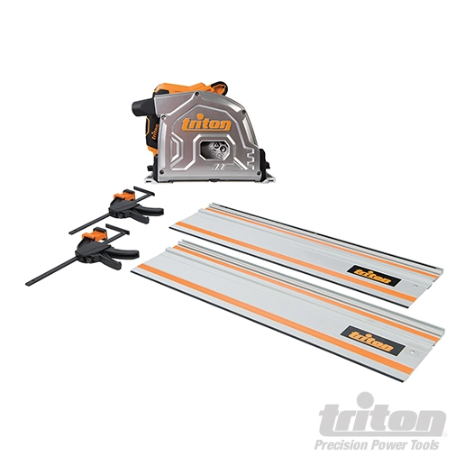 Triton - Scie plongeante avec rail de guidage 185 mm, 1 400 W, 4 pcs - TTS185KIT