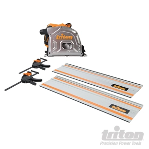 Triton - Scie plongeante avec rail de guidage 185 mm, 1 400 W, 4 pcs - TTS185KIT