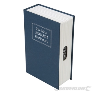 Silverline - Livre coffre-fort avec combinaison à 3 chiffres - 180 x 115 x 55 mm