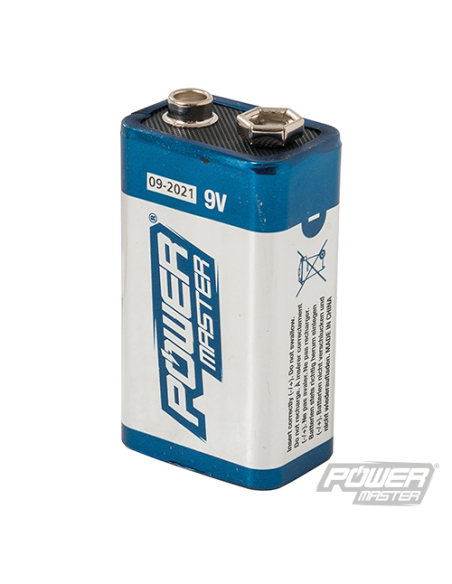 Powermaster - Pile alcaline 9 V Super 6LR61 - A l'unité