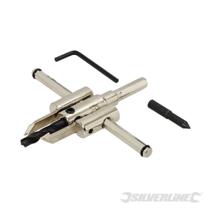 Silverline - Scie trépan réglable - 30 - 120 mm