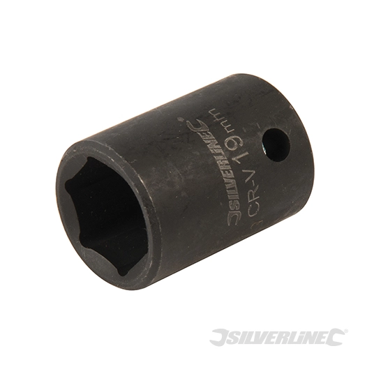 Silverline - Douille impact métrique 1/2'' avec entraînement à 6 pointes - 19 mm