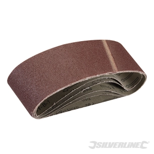 Silverline - Bandes abrasives 75 x 533 mm, 5 pcs - Grain 60