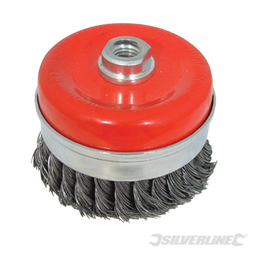 Silverline - Brosse coupe à fils d'acier torsadés - 100 mm