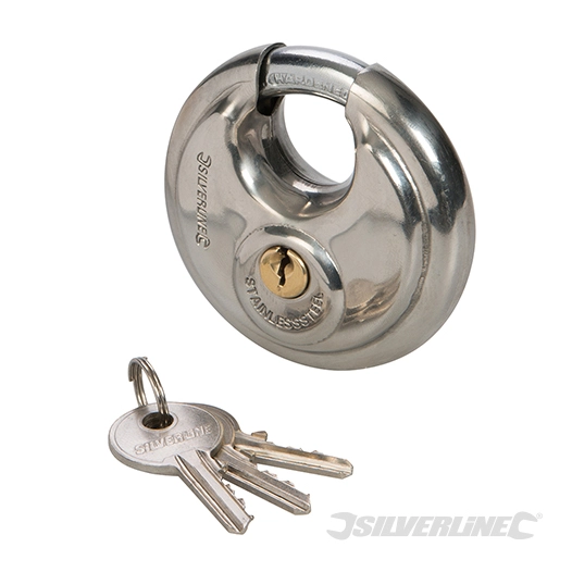 Silverline - Cadenas circulaire en acier inoxydable - 70 mm