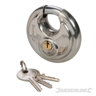 Silverline - Cadenas circulaire en acier inoxydable - 70 mm
