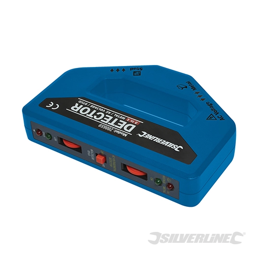 Silverline - Détecteur 3-en-1 - 1 pile 9 V (PP3)