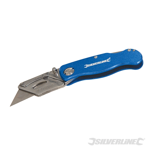 Silverline - Cutter pliant et 10 lames - 90 mm