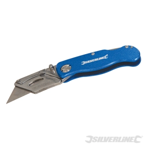 Silverline - Cutter pliant et 10 lames - 90 mm