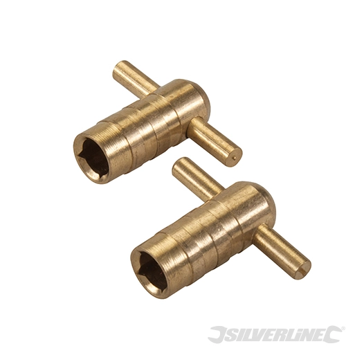 Silverline - Clés de vidange pour radiateur, 2 pcs - 2 pcs