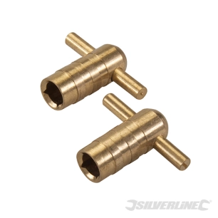 Silverline - Clés de vidange pour radiateur, 2 pcs - 2 pcs