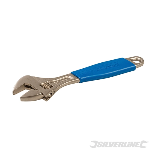 Silverline - Clé à molette - Long. 250 mm - Mâchoires 27 mm