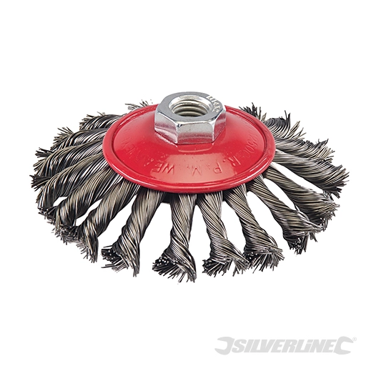 Silverline - Roue à fils d'acier torsadés - 115 mm