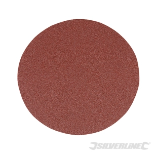 Silverline - Disques abrasifs autocollants 150 mm, 10 pcs - Grain 80