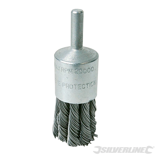 Silverline - Brosse-pinceau à fils d'acier torsadés - 22 mm