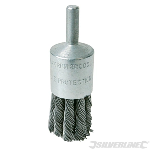 Silverline - Brosse-pinceau à fils d'acier torsadés - 22 mm
