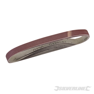 Silverline - Bandes abrasives 13 x 457 mm, 5 pcs - Grain 120