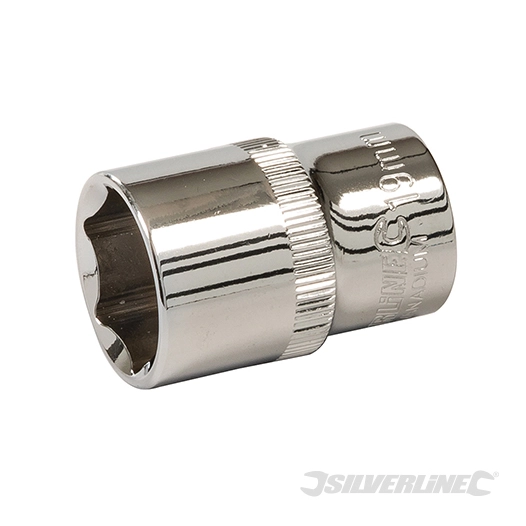 Silverline - Douille métrique 1/2'' 6 pointes - 19 mm