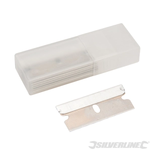 Silverline - Lames pour grattoir, 10 pcs - 38 x 19 x 0,25 mm