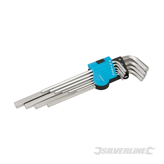 Silverline - Clés hexagonales impériales Expert, 10 pcs - 1/16'' - 3/8''