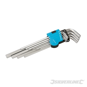 Silverline - Clés hexagonales impériales Expert, 10 pcs - 1/16'' - 3/8''