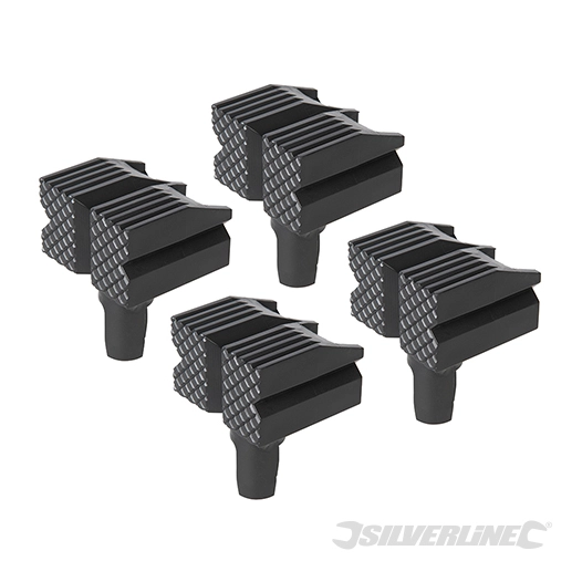 Silverline - Butées d'établi, 4 pcs - 4 pcs