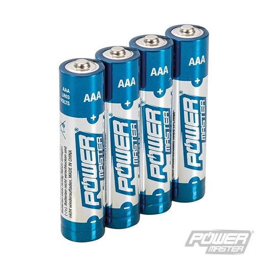Powermaster - Piles alcalines Super LR03 type AAA, 4 pcs - 4 pcs