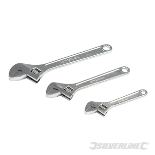 Silverline - Clés à molette, 3 pcs - 150, 200 et 250 mm