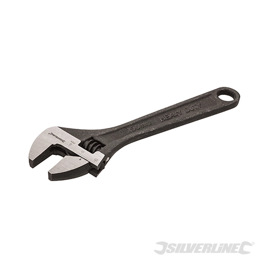Silverline - Clé à molette ajustable Expert - Long. 150 mm, mâchoires 17 mm