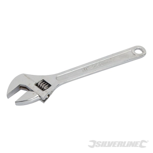 Silverline - Clé à molette - Long. 250 mm - Mâchoires 27 mm