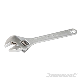 Silverline - Clé à molette - Long. 375 mm - Mâchoires 41 mm