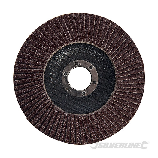 Silverline - Disque à lamelles corindon - 125 mm Grain 40
