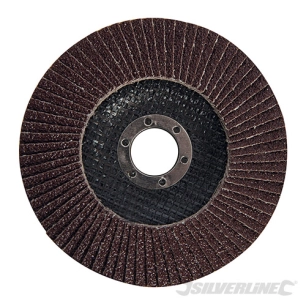 Silverline - Disque à lamelles corindon - 125 mm Grain 40