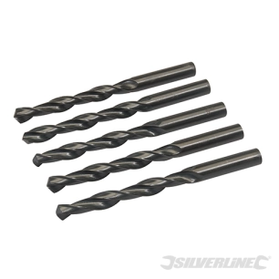Silverline - Mèches métriques acier rapide HSS-R 5 pcs - 12 mm