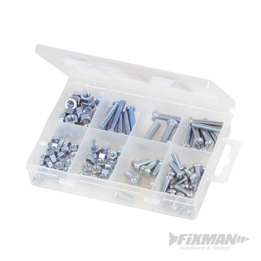 Fixman - Coffret de vis à métaux et écrous - 105 pcs