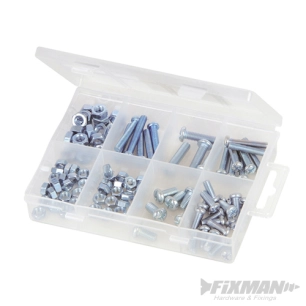 Fixman - Coffret de vis à métaux et écrous - 105 pcs